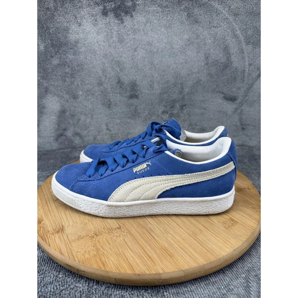 Puma Suede Classic Shoes Womens Size 7 Blue Low Top Casual Sneakers 362213-64